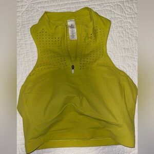 lululemon athletica Yellow Perforated Crop Top